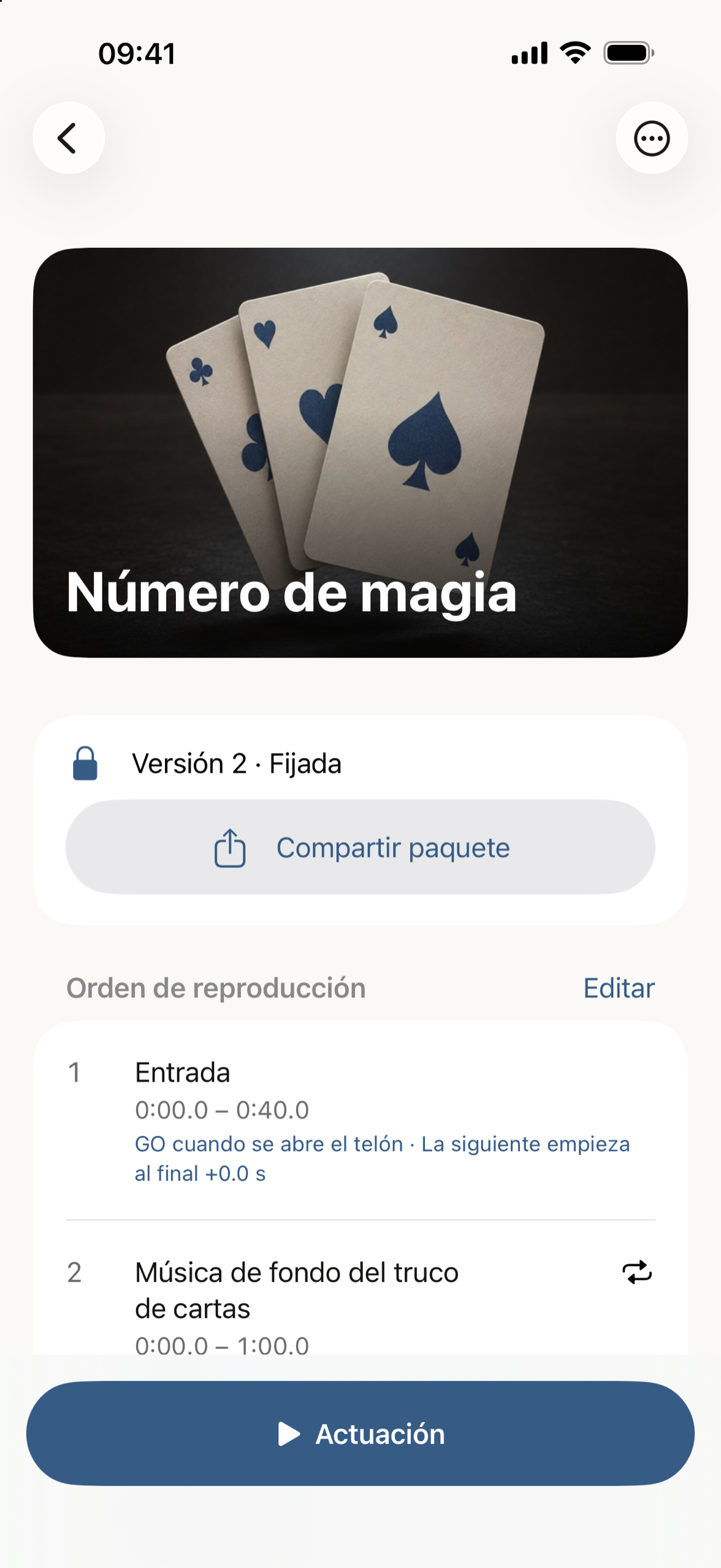 El orden de ejecución con notas