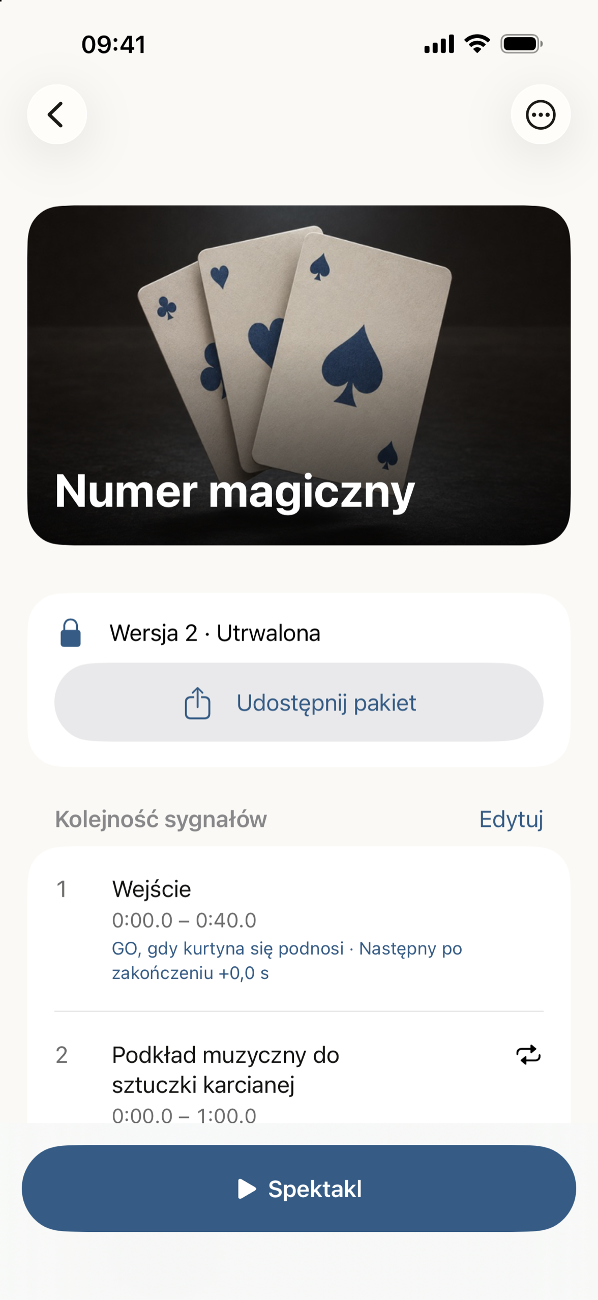 Kolejność występów z uwagami