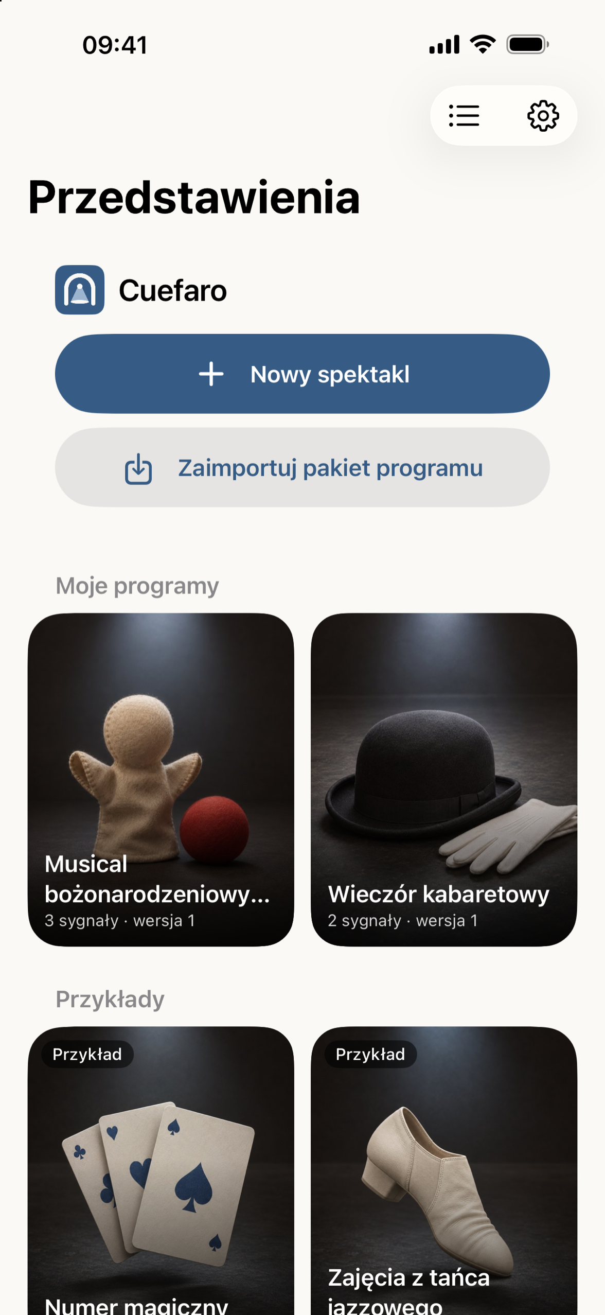 Biblioteka z okładkami do każdego programu